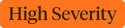High Severity severity