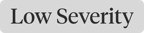 Low Severity severity